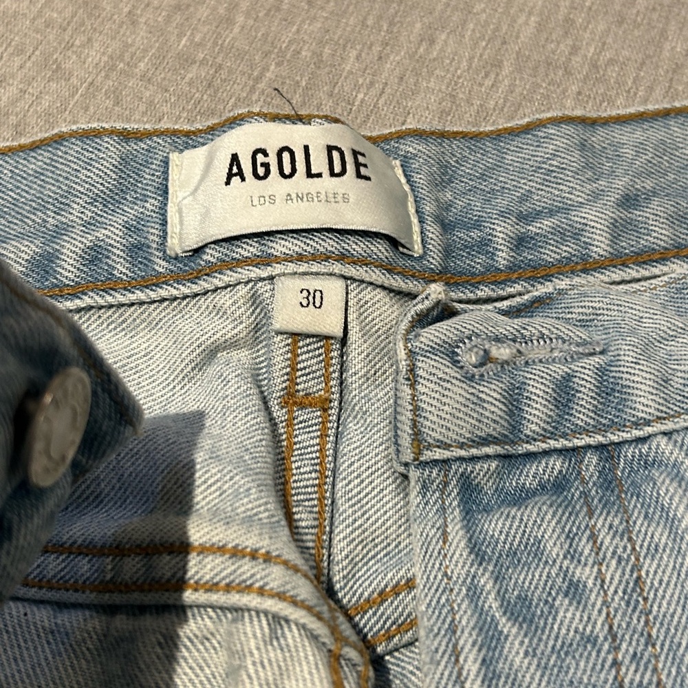 Agolde Sky Blue Organic Cotton Jeans